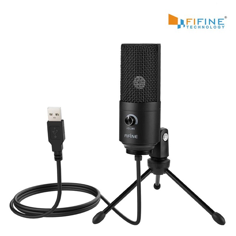 MICROPHONE (ไมโครโฟน) FIFINE K669B USB MICROPHONE WITH VOLUME DIAL FOR ...
