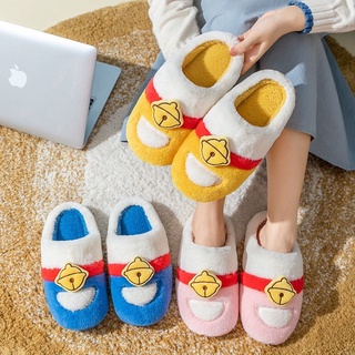 รองเท้าโดเรม่อน รองเท้า Slippers ใส่ในบ้าน สุดน่ารัก ช่วยเพิ่มสุขอนามัย ป้องกันเชื้อโรคสัมผัสกับเท้า ป้องกันฝ่าเท้าด้าน