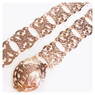 Vintage Jewelry เข็มขัดชุดไทย สีนาค เข็มขัดแฟชั่นสีทอง สีเงินมีสามสีให้เลือก
