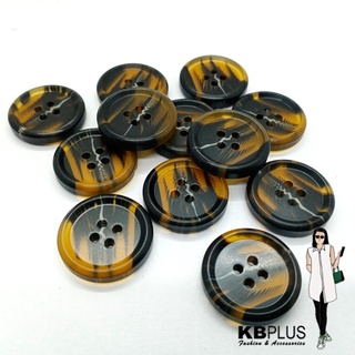 กระดุมลายกระ  23mm*0.4mm ( 10ชิ้น)   No.121833-256