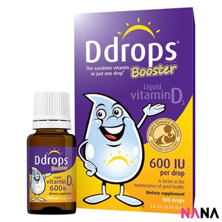 Ddrops Ddrops Baby 600 IU Vitamin D3 100 drops 2.8ml วิตามินดี3 600 ไอยู สำหรับทารก 100 หยด 2.8มิลลิลิตร (หมดอายุ:08 2025)