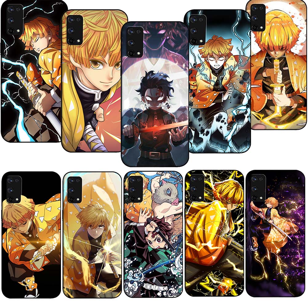 Realme 3 5 6 Pro Realme Q X Lite เคสโทรศัพท์นุ่ม TPU ปลอกซิลิโคน FB90 Zenitsu Agatsuma Anime Art