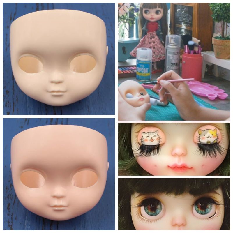 หน้ากาก ICY แท้ % มีโลโก้ หน้ากากบลายธ์ สำหรับ Custom หน้ากากเงา No Makeup (ใส่บอร์ดี้บลายธ์ได้)