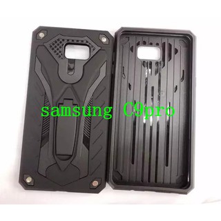 Case Samsung galaxy C9Pro เคสหุ่นยนต์ Robot case เคสไฮบริด มีขาตั้ง เคสกันกระแทก TPU CASE สินค้าใหม่