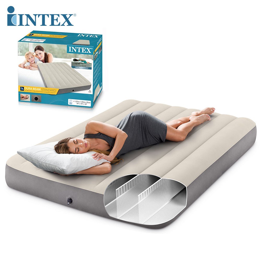แคมป์ปิ้ง INTEX ที่นอนเป่าลม ที่นอน Deluxe Single-High Airbed