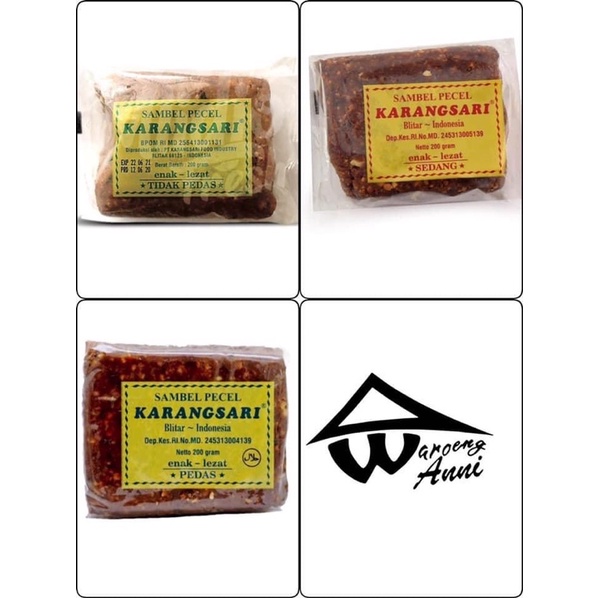 Indonesia Sambel Pecel Karangsari Blitar , 200 gram.