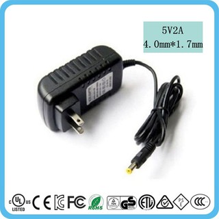 AC Converter Adapter DC 5V 2A Power Supply Charger US Plug 4.0mm x 1.7mm 2000mA