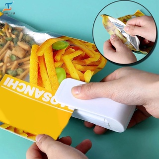 【TTLLIP】 Portable Snack Sealer Hand Press Electric Heat Sealer Small Mini Plastic Sealer Portable Kitchen Accessories