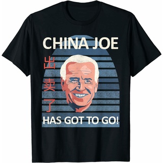 เสื้อยืดผ้าฝ้ายเสื้อยืด ผ้าฝ้าย พิมพ์ลาย Joe Has Got To Go A2Ti-Biden สไตล์เรโทร ตลก ของขวัญ สําหรับผู้ชายL XL  XXL 3XL