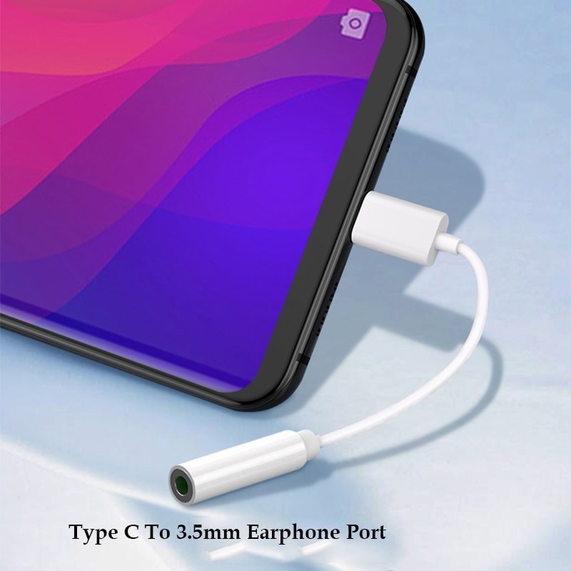 สายแปลง OPPO  Vivo TYPE-C to3.5mm Headphone Adaptor (ใช้สำหรับรุ่นที่ไม่มีรูหูฟัง 3.5mm)