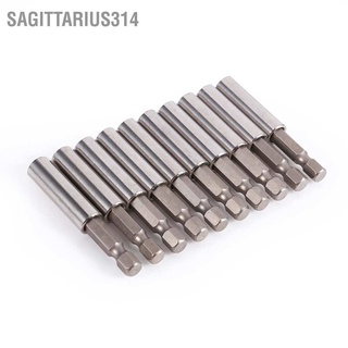 Sagittarius314 10Pcs Magnetic Screwdriver Extension Socket Drill Bit Holder 1/4" Hex Power Tools