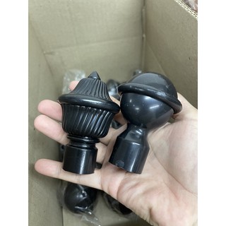 หัวรางม่าน รางโชว์ สีดำอย่างดี