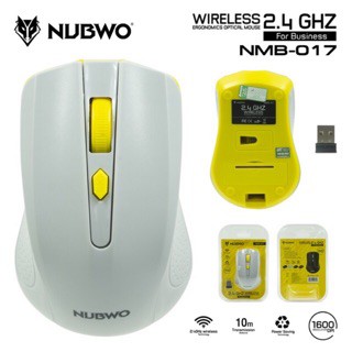 NUBWO รุ่น NMB-017 เมาส์ WIRELESS ไร้สาย สีเทา