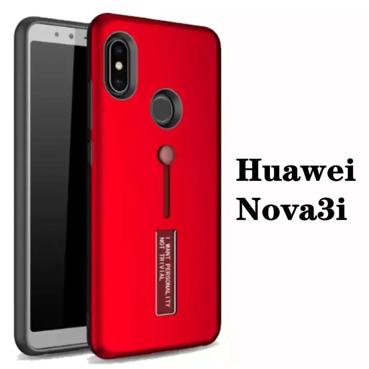 Case Huawei Nova3i เคสหัวเว่ย nova3i เคสตั้งได้ เคสกันกระแทก สายคล้องนิ้ว แหวน เลื่อนได้ สินค้าใหม่สวยหรู