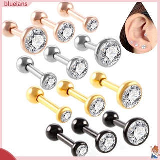 เครื่องประดับแฟชั่นสตรีต่างหูแบบติดหูตกแต่ง rhinestone b 2 3 ชิ้น