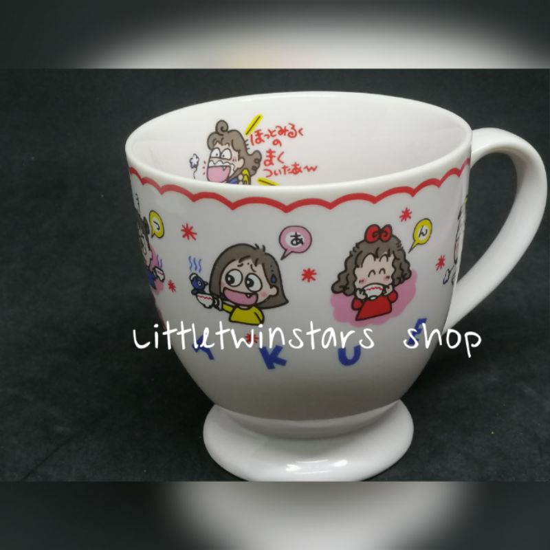 Rururugakuen mug in 1992 แก้วมัค หายาก sanrio