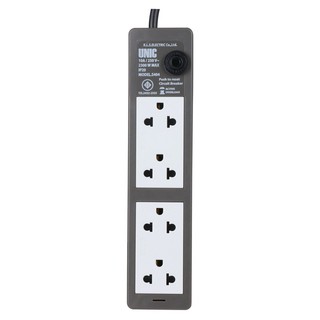 ปลั๊กไฟ สวิทช์ ปลั๊กสามตา ไฟบ้าน POWER STRIP UNIC S404-2 3-OUTLET 1-SWITCH 5M รางปลั๊กไฟ 3 ช่อง S404-2 5 เมตร UNIC