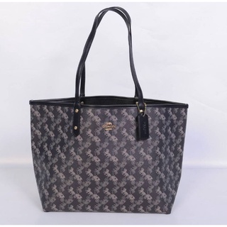 COACH TOTE WITH HORSE AND CARRIAGE PRINT