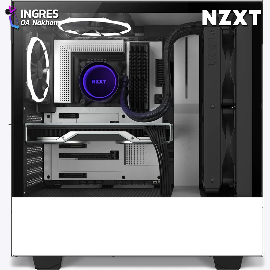 NZXT (ชุดน้ำปิด) NZXT KRAKEN X63 LIQUID CPU COOLER WITH RGB (RLKRX63