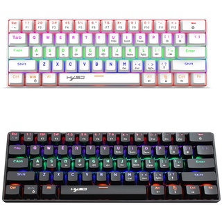 R* คีย์บอร์ดเกมมิ่ง มีไฟ RGB 61 คีย์ สําหรับ PC Gamer