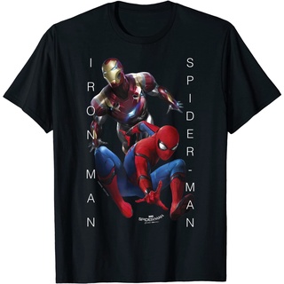 เสื้อยืด พิมพ์ลาย Marvel Spider-Man Homecoming Iron Man The Dream Team สําหรับผู้ชาย