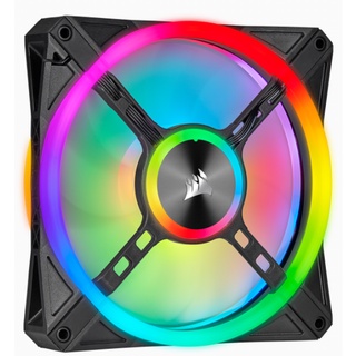 CORSAIR CASE FAN (พัดลมเคส) ICUE QL140 RGB140MM PWM Single FAN / Dual FAN / Black / White ออกใบกำกับภาษีได้