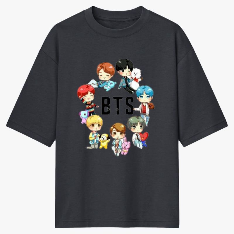 [LN] เสื้อยืดโอเวอร์ไซส์ || เสื้อยืด Distro ของแท้ || Bts Motif