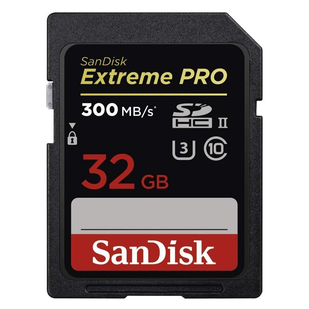 Extreme PRO 32GB Class 10 UHS-II U3 300MB/s SDHC SD Card SDSDXPK-032G
