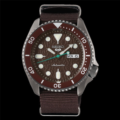 Seiko 5 Sport Automatic นาฬิกาข้อมือผู้ชาย สายผ้า รุ่น SRPD85K1,SRPD85K,SRPD85
