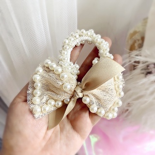 ✿ ที่มัดผม Pearl Style Hair Ring สไตล์มุก