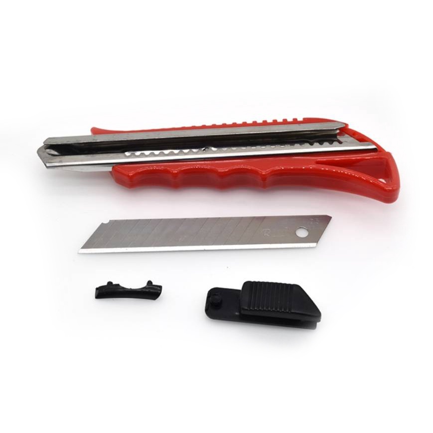 AT.Store [แพ็คคู่+ใบมีด] มีดคัตเตอร์ 18mm คัตเตอร์พกพา ใบมีดคมกริบ แข็งแรงพิเศษ พร้อมกล่องใบมีดสำรอง คัตเตอร์ใหญ่ - รูปที่ 5