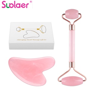 Suolaer Gua Sha ชุดลูกกลิ้งเรซิ่น สําหรับนวดใบหน้า