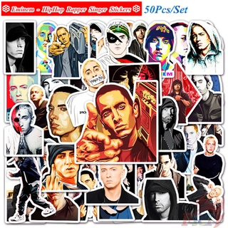 ❉ Eminem Series 01 HipHop Rapper Singer Slim Shady สติ๊กเกอร์ ❉ 50Pcs/Set DIY Fashion Luggage Laptop Skateboard Doodle Decals สติ๊กเกอร์