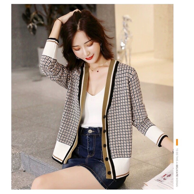 เสื้อคลุมกันหนาวไหมพรมดีไซน์สุดเก๋ งานดีหรูหรามากเว่อร์ รุ่น:39007#