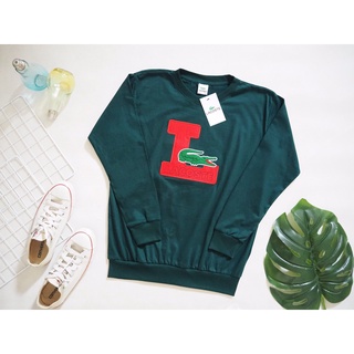 🔥มาใหม่🔥เสื้อยืดแขนยาว‼️งานปักงานป้าย🏷️ลาตอต🐊 free size รอบอก 40"-44"