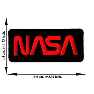 ตัดรีด ตัวรีดติดเสื้อ อาร์มปัก ติดเสื้อปัก ปักเสื้อ DIYลาย NASA สี่เหลี่ยม7