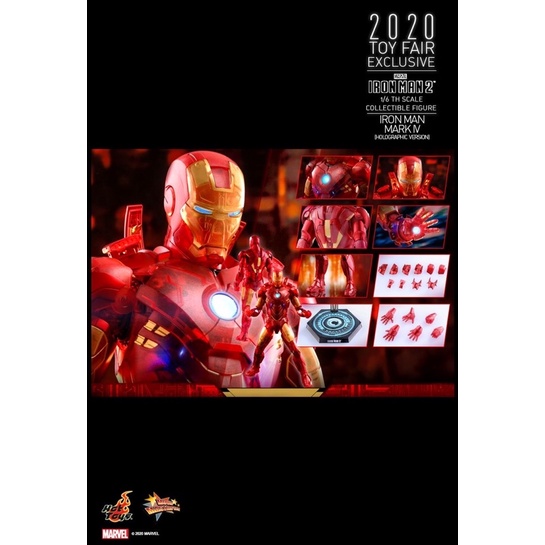 HOT TOYS IRON MAN2 - IRON MAN MARK IV (HOLOGRAPHIC VERSION) 1/6th scale  MMS568