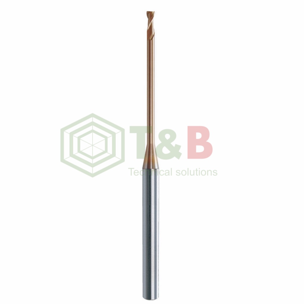 เครื่องตัดมิลลิ่งแบน 2 Me คอยาว D0.8 x 4 x 45L Union Tool รุ่น HLS2008-040,,เครื่องตัดกัดนิ้วสําหรับ