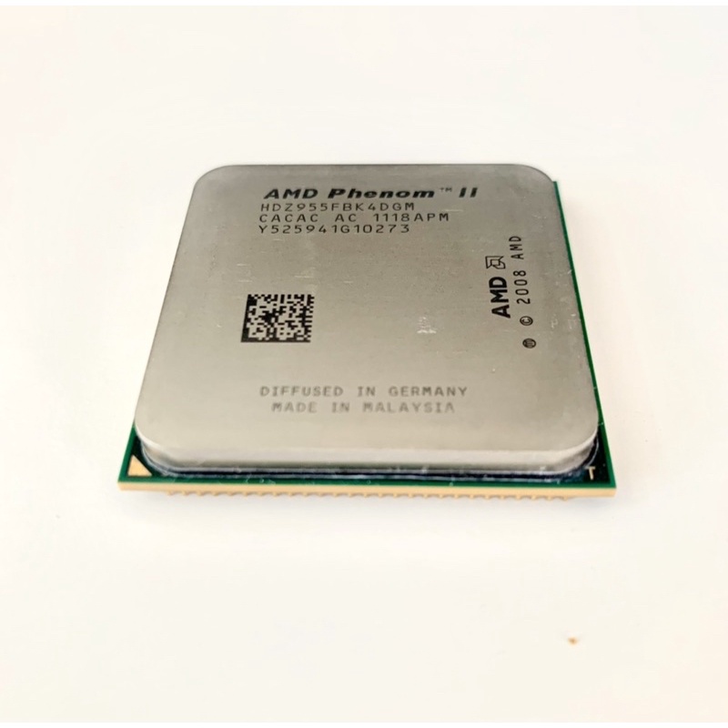 AMD Phenom ll X4 955 Socket AM3,AM3+ (มือสอง) ใช้งานได้ดี ประกันใจ 7 วัน ไม่มีพัดลมฮีทซิงค์มีแต่ตัว 