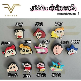 !!พร้อมส่ง!! Jibbitz ตัวติดรองเท้า ตัวติดรองเท้าที่มีรู ลายน่ารัก One piece, ชินจัง, เจ้าหญิง, วันพีซ ที่ตกแต่งรองเท้า