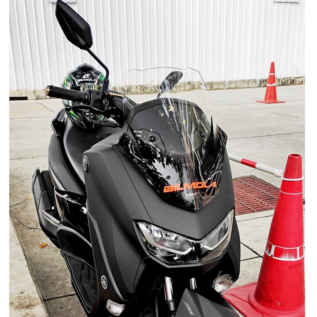 ชิวหน้า BLACK SERIES ทรงX แถบดำ NEW NMAX 2020 - 2024