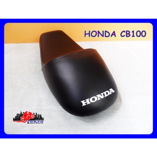 HONDA CB100 DOUBLE SEAT COMPLETE "BLACK" // เบาะรถมอเตอร์ไซค์ ตูดมด ผ้าเรียบ สีดำ สินค้าคุณภาพดี