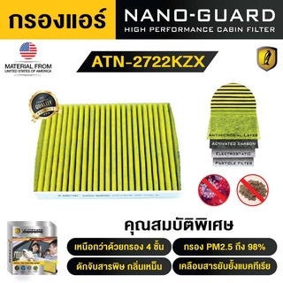 HONDA City ZX (2005-2007) ATN-22722KZX (กรองแอร์ ARCTIC NANO-GUARD FILTER ฆ่าเชื้อโรค+ดูดกลิ่นเหม็น+ดักสารก่อภูมิแพ้)