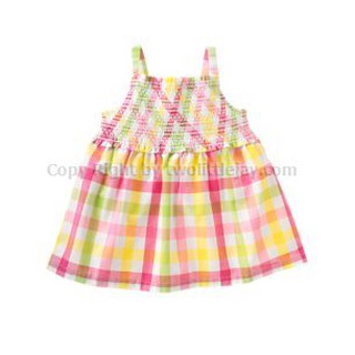 พร้อมส่ง Gymboree Smocked Plaid Tank ไซส์ 4T (สินค้านำเข้าจาก USA)