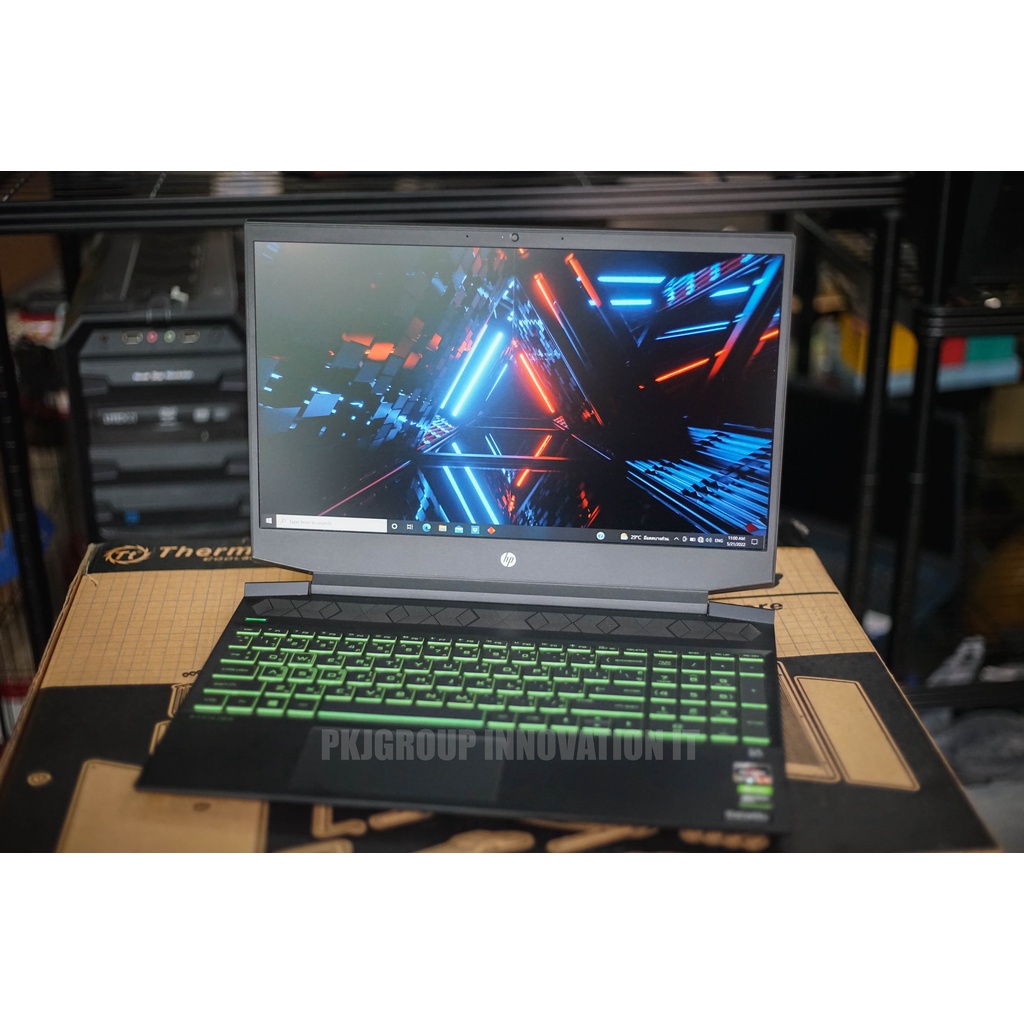 โน๊ตบุ๊คGamingมือสอง HP Pavilion 15-ec1117AX AMD Ryzen 5 4600h GTX1650Ti ประกันเหลือ 1 ปี