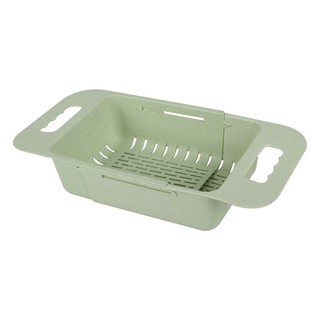 Sink device PLASTIC COLANDER PARNO AP-G01 18.5X38X8CM GREEN Sink device Kitchen equipment อุปกรณ์อ่างล้างจาน ตะแกรงสะเด็