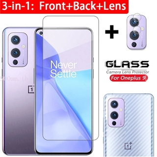 ฟิล์มกันรอยหน้าจอ Oneplus 9 3-in-1 Oneplus 9 9R Nord 8T 8 7T 7 6T 6 กระจกนิรภัย 9H ฟิล์มป้องกัน