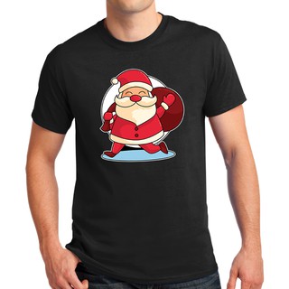 DRG เสื้อยืดผ้าฝ้าย เสื้อยืดคริสต์มาสMerry Christmas Short Sleeve T-Shirt 4