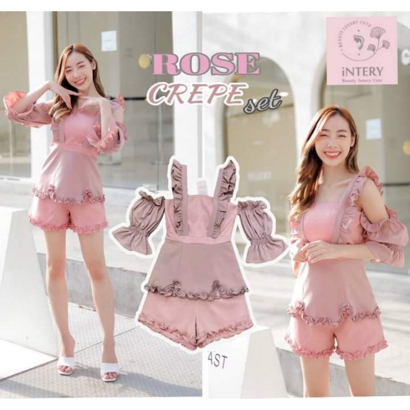 iNTERY BRAND ROSE CREPE set