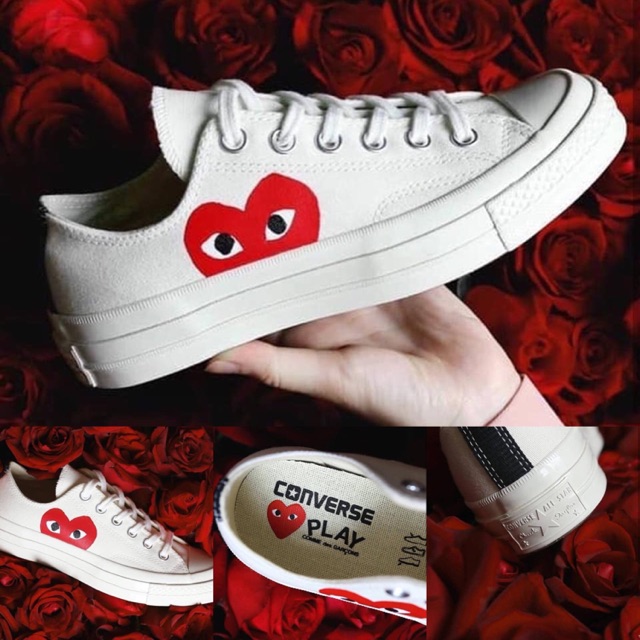 CONVERSE X COMME DES GARCONS PLAY ALL STAR CHUCK '70 OX - WHITE